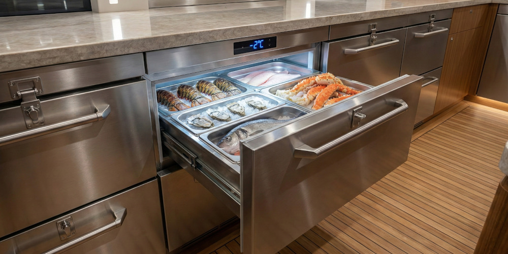 Kjøleromsplanlegging i design av bysser for yachter og skip