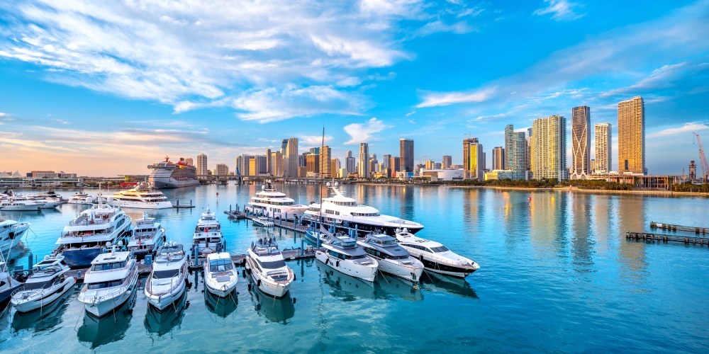 Top Yacht Marinas in Florida and California